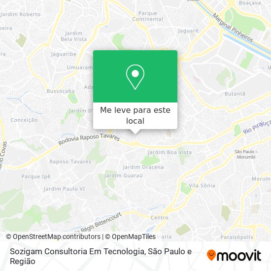 Sozigam Consultoria Em Tecnologia mapa