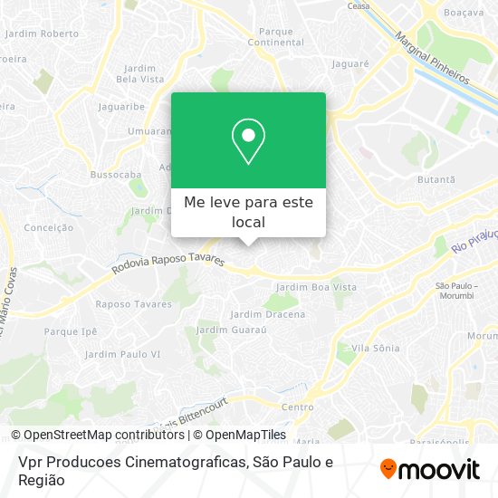 Vpr Producoes Cinematograficas mapa