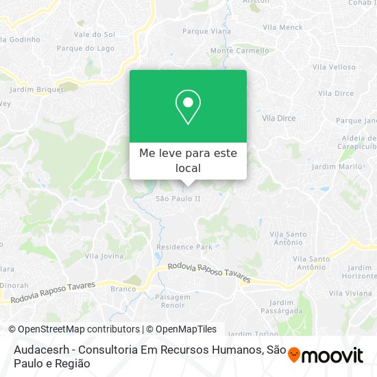 Audacesrh - Consultoria Em Recursos Humanos mapa