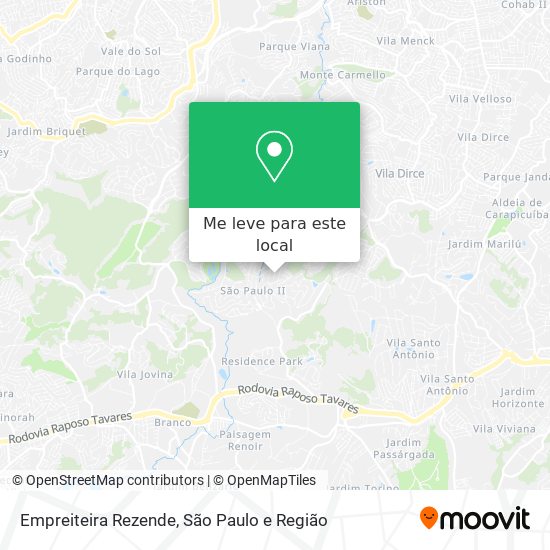 Empreiteira Rezende mapa