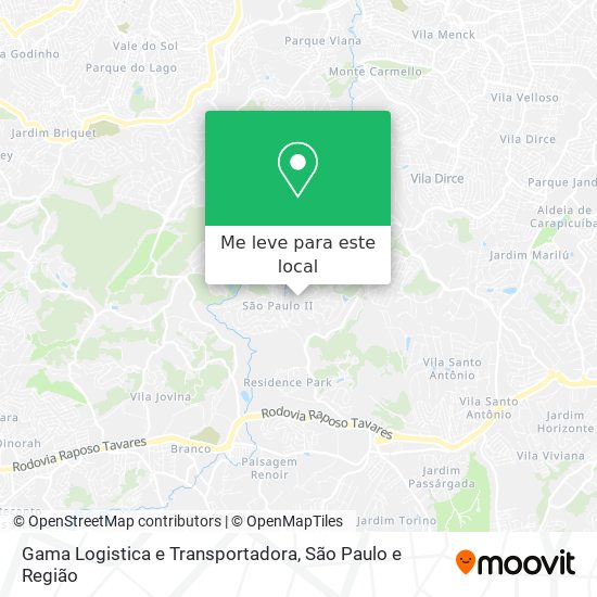 Gama Logistica e Transportadora mapa