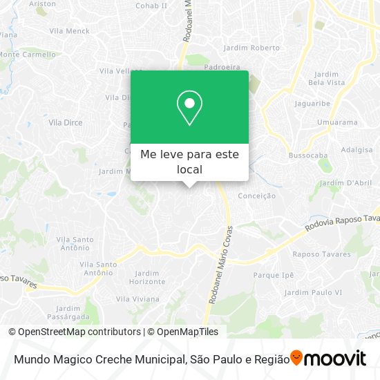 Mundo Magico Creche Municipal mapa