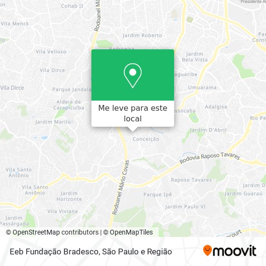 Eeb Fundação Bradesco mapa