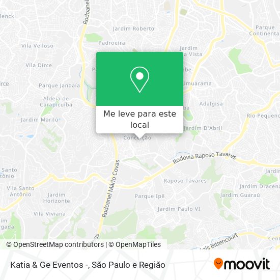 Katia & Ge Eventos - mapa