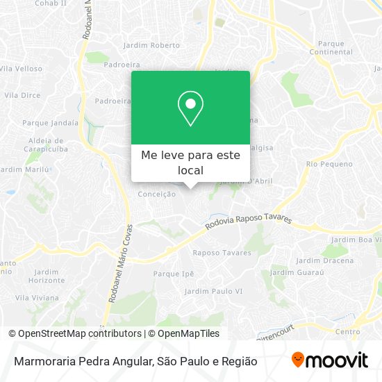 Marmoraria Pedra Angular mapa