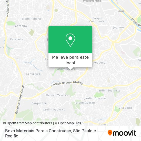 Bozo Materiais Para a Construcao mapa
