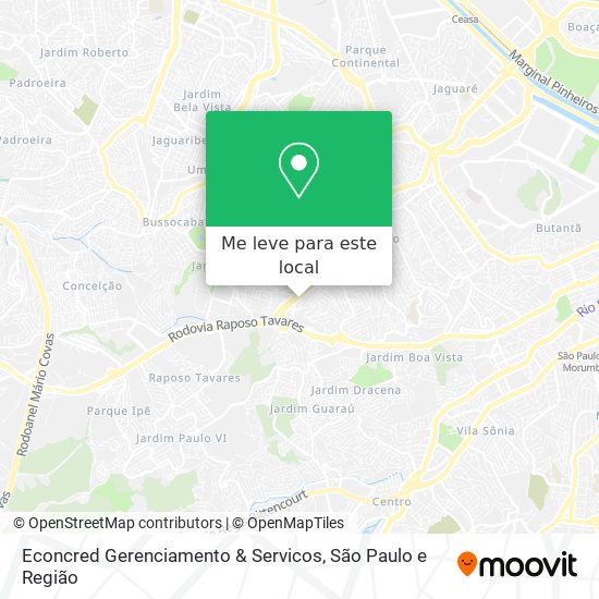 Econcred Gerenciamento & Servicos mapa