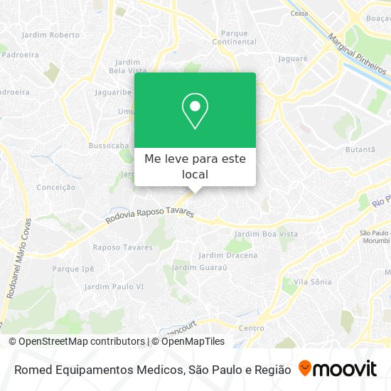 Romed Equipamentos Medicos mapa