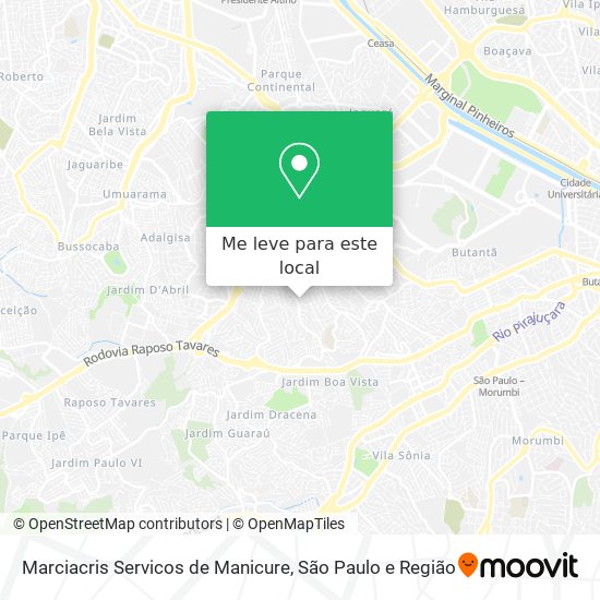 Marciacris Servicos de Manicure mapa