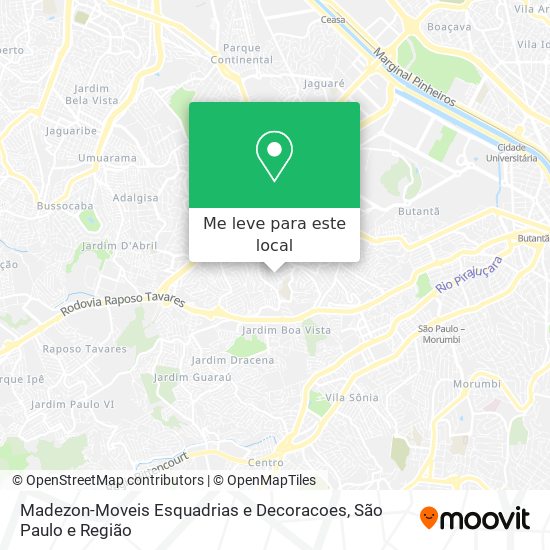 Madezon-Moveis Esquadrias e Decoracoes mapa