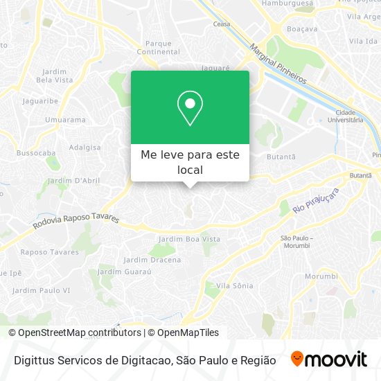 Digittus Servicos de Digitacao mapa