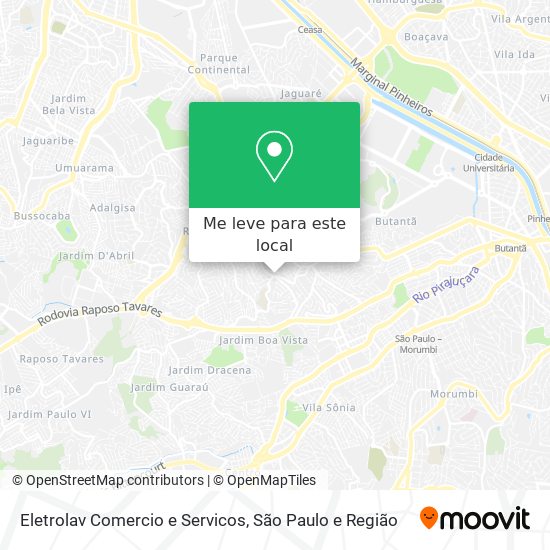 Eletrolav Comercio e Servicos mapa