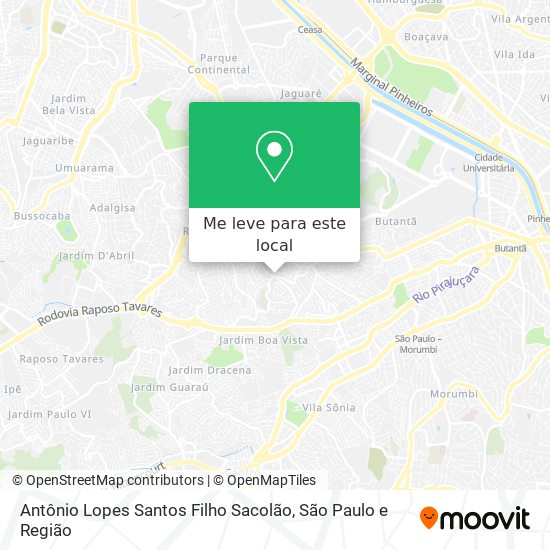 Antônio Lopes Santos Filho Sacolão mapa