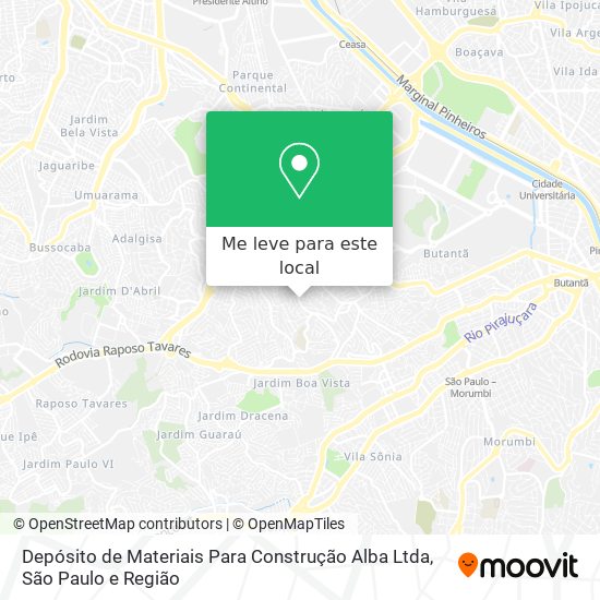 Depósito de Materiais Para Construção Alba Ltda mapa