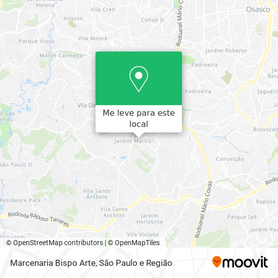 Marcenaria Bispo Arte mapa