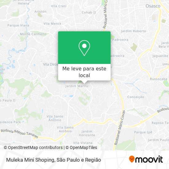 Muleka Mini Shoping mapa