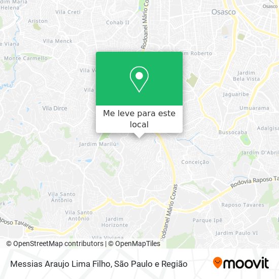 Messias Araujo Lima Filho mapa