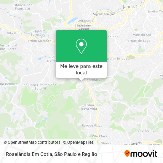 Roselândia Em Cotia mapa