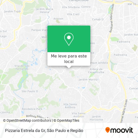 Pizzaria Estrela da Gr mapa