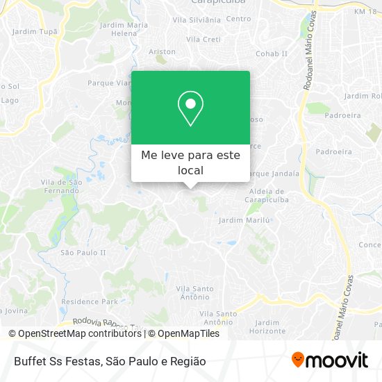 Buffet Ss Festas mapa