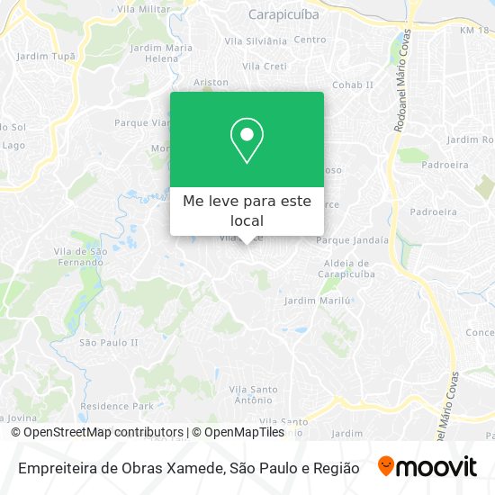 Empreiteira de Obras Xamede mapa