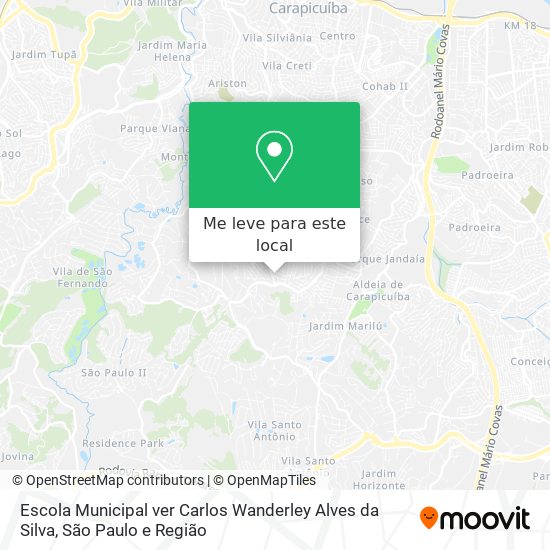 Escola Municipal ver Carlos Wanderley Alves da Silva mapa