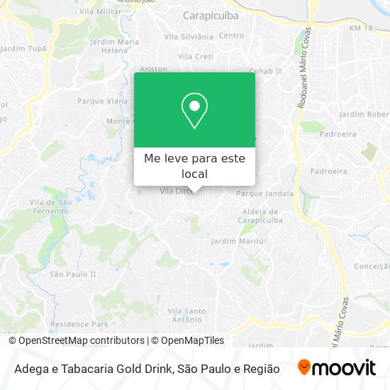 Adega e Tabacaria Gold Drink mapa