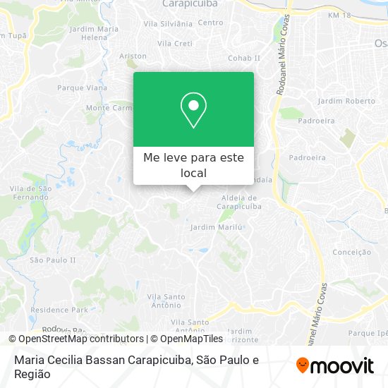 Maria Cecilia Bassan Carapicuiba mapa