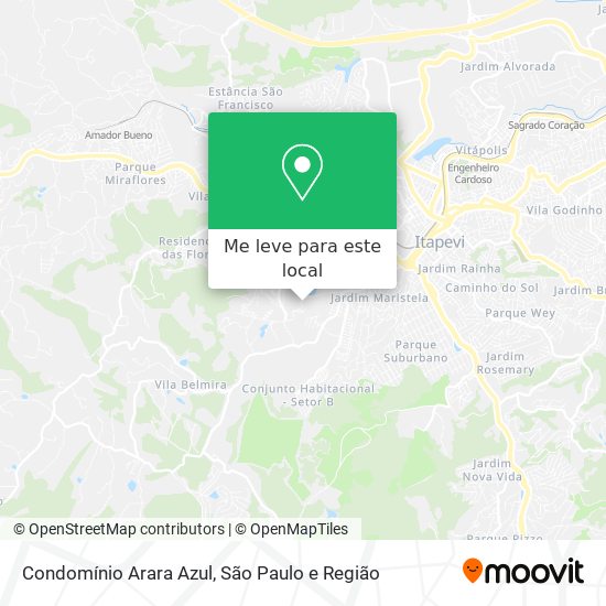 Condomínio Arara Azul mapa