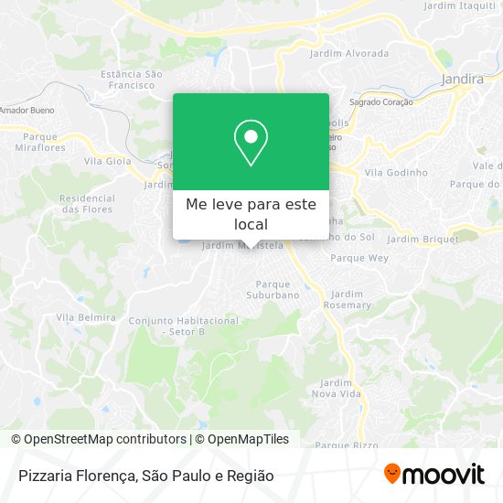 Pizzaria Florença mapa