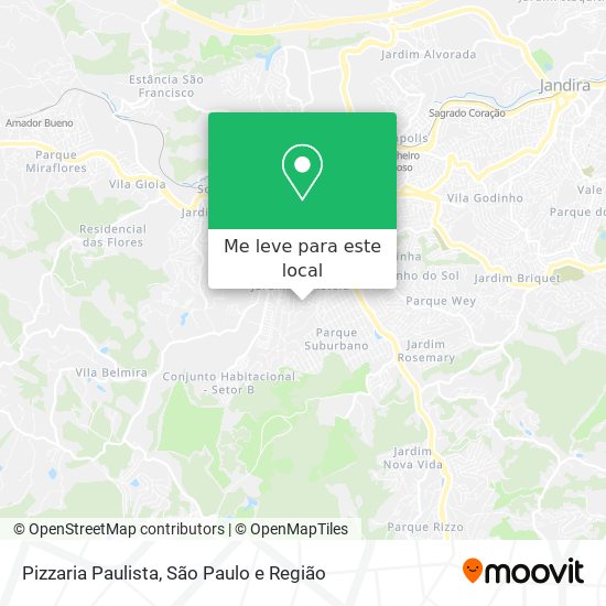 Pizzaria Paulista mapa