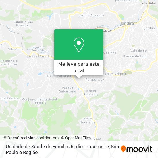 Unidade de Saúde da Família Jardim Rosemeire mapa