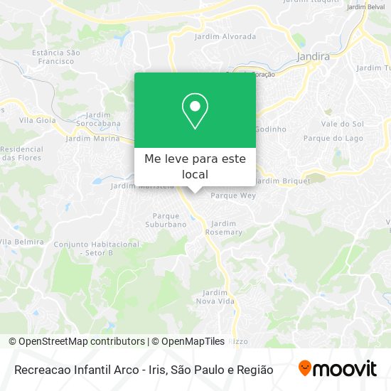 Recreacao Infantil Arco - Iris mapa