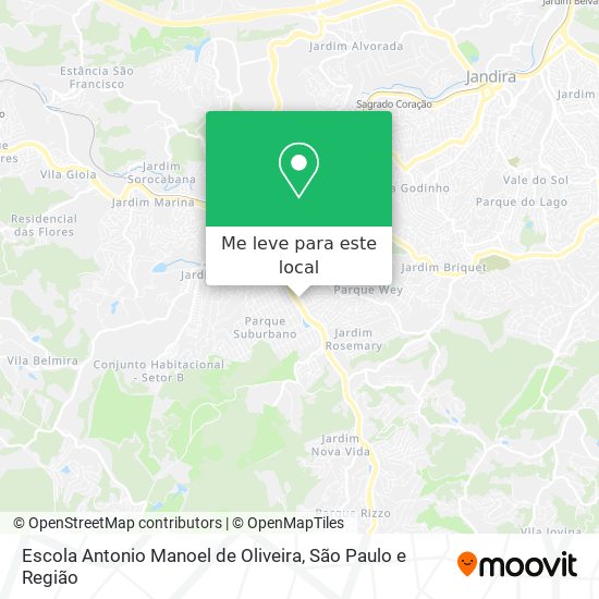 Escola Antonio Manoel de Oliveira mapa