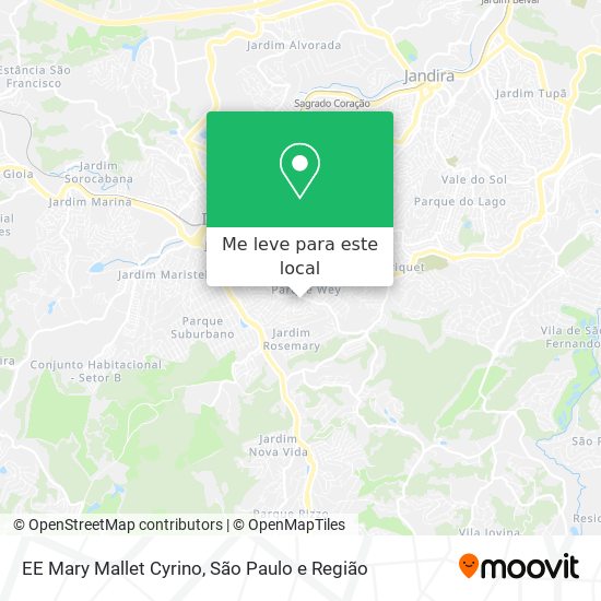 EE Mary Mallet Cyrino mapa