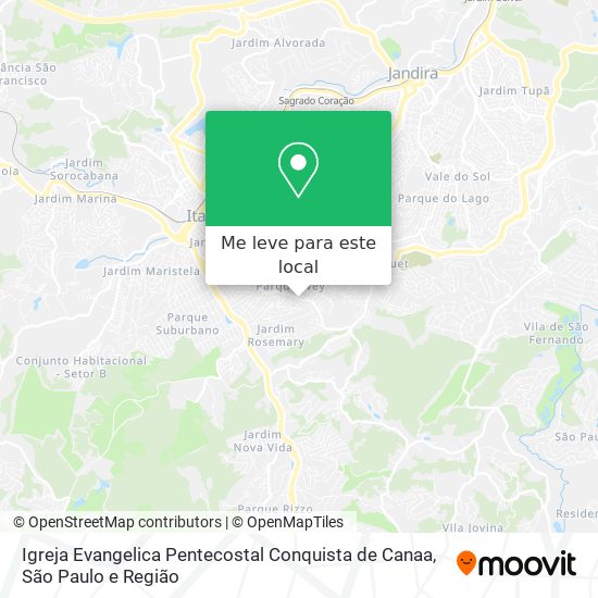 Igreja Evangelica Pentecostal Conquista de Canaa mapa