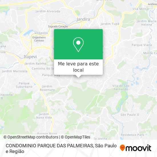 CONDOMINIO PARQUE DAS PALMEIRAS mapa