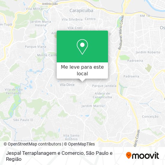 Jespal Terraplanagem e Comercio mapa