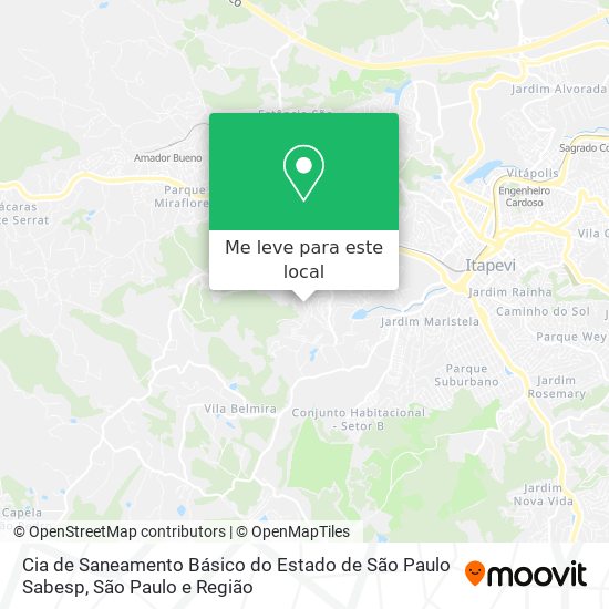 Cia de Saneamento Básico do Estado de São Paulo Sabesp mapa