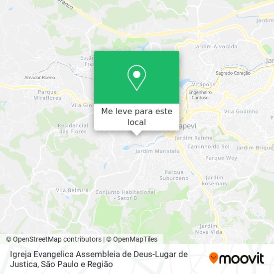 Igreja Evangelica Assembleia de Deus-Lugar de Justica mapa