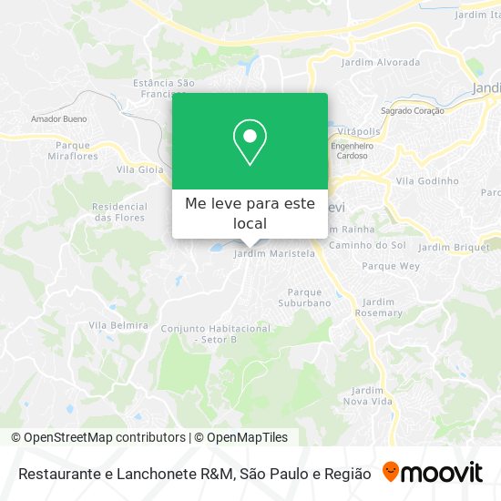 Restaurante e Lanchonete R&M mapa