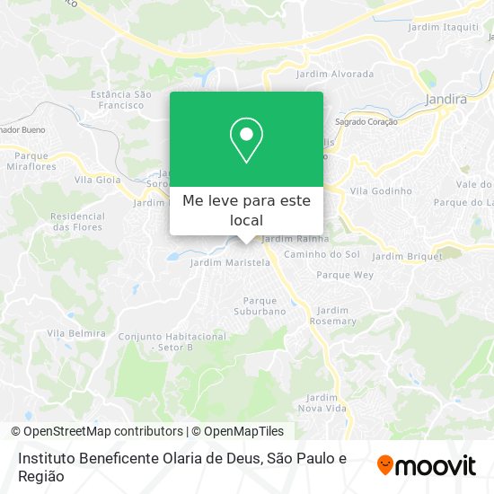 Instituto Beneficente Olaria de Deus mapa