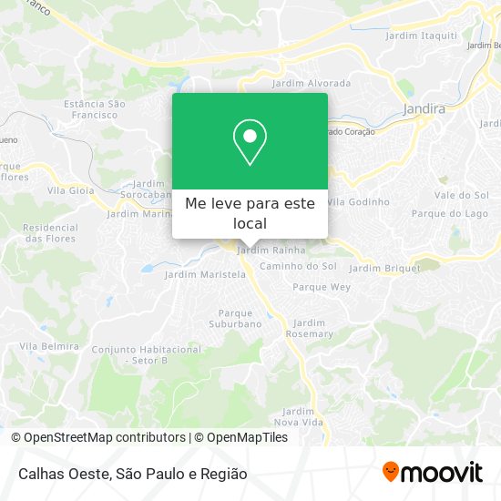 Calhas Oeste mapa