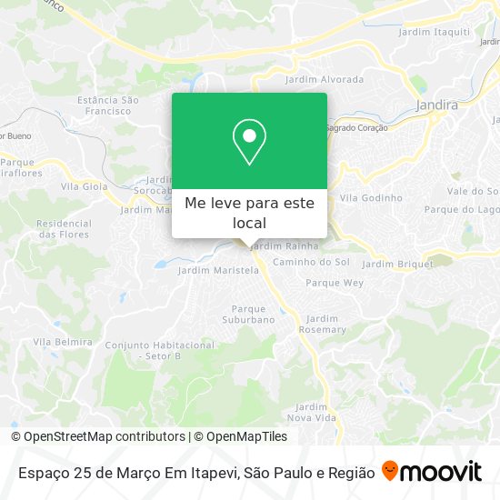 Espaço 25 de Março Em Itapevi mapa