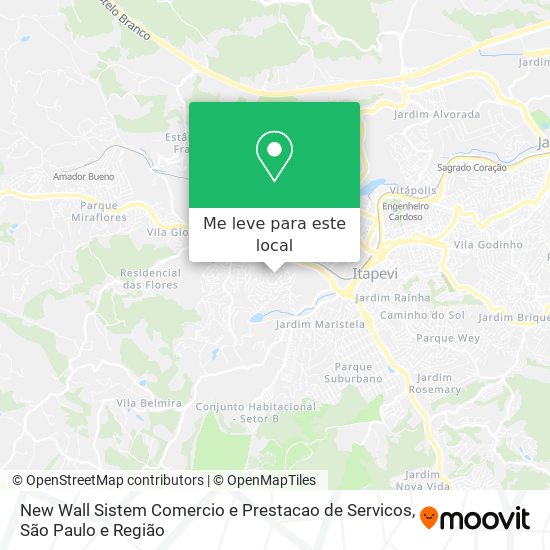 New Wall Sistem Comercio e Prestacao de Servicos mapa