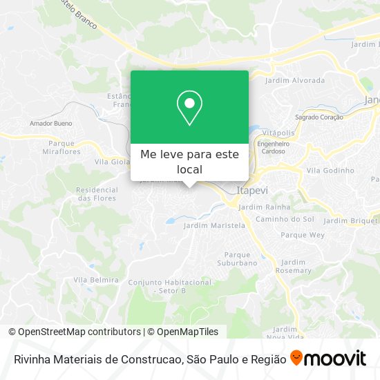 Rivinha Materiais de Construcao mapa