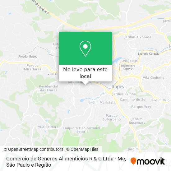 Comércio de Generos Alimenticios R & C Ltda - Me mapa