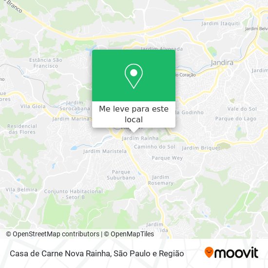 Casa de Carne Nova Rainha mapa