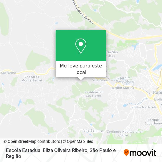 Escola Estadual Eliza Oliveira Ribeiro mapa