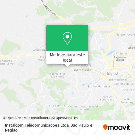 Instalcom Telecomunicacoes Ltda mapa